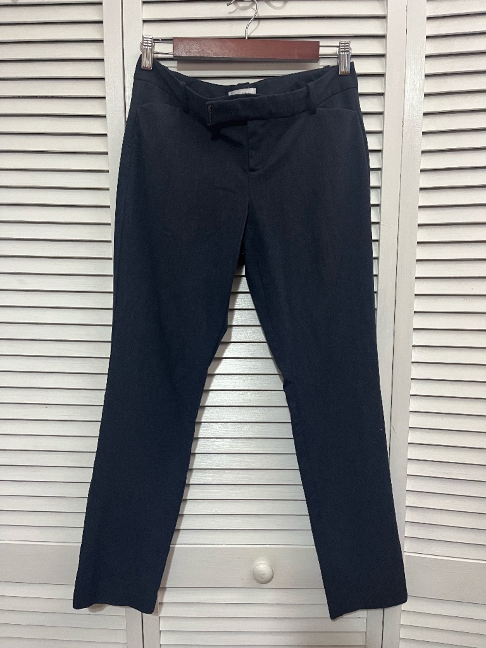 Calvin Klein Navy Blue Straight Leg Pants